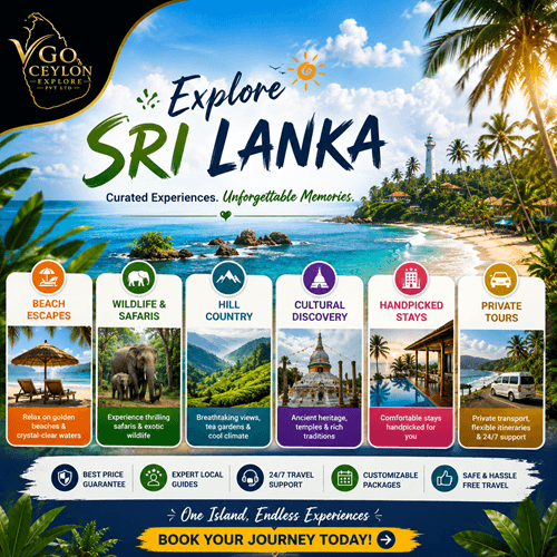 V Go Ceylon services — tour planning and destination weddings