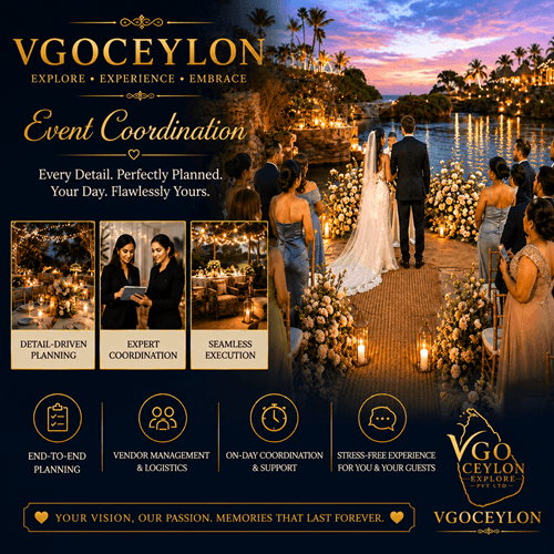 Event Coordination for a Sri Lanka destination wedding